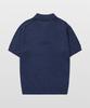 MANNERGRAM Upw Washable Cotton Polo Short Sleeve Knit Peacock Blue
