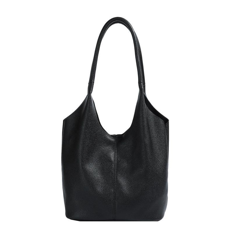 Spacious Oversized Tote Bag For Women 2024 Minimalist Korean Style Soft Pu Shoulder Bag