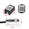 9 in 1 RGB LED Optical Strip Light Bluetooth App Control 12V Car Styling