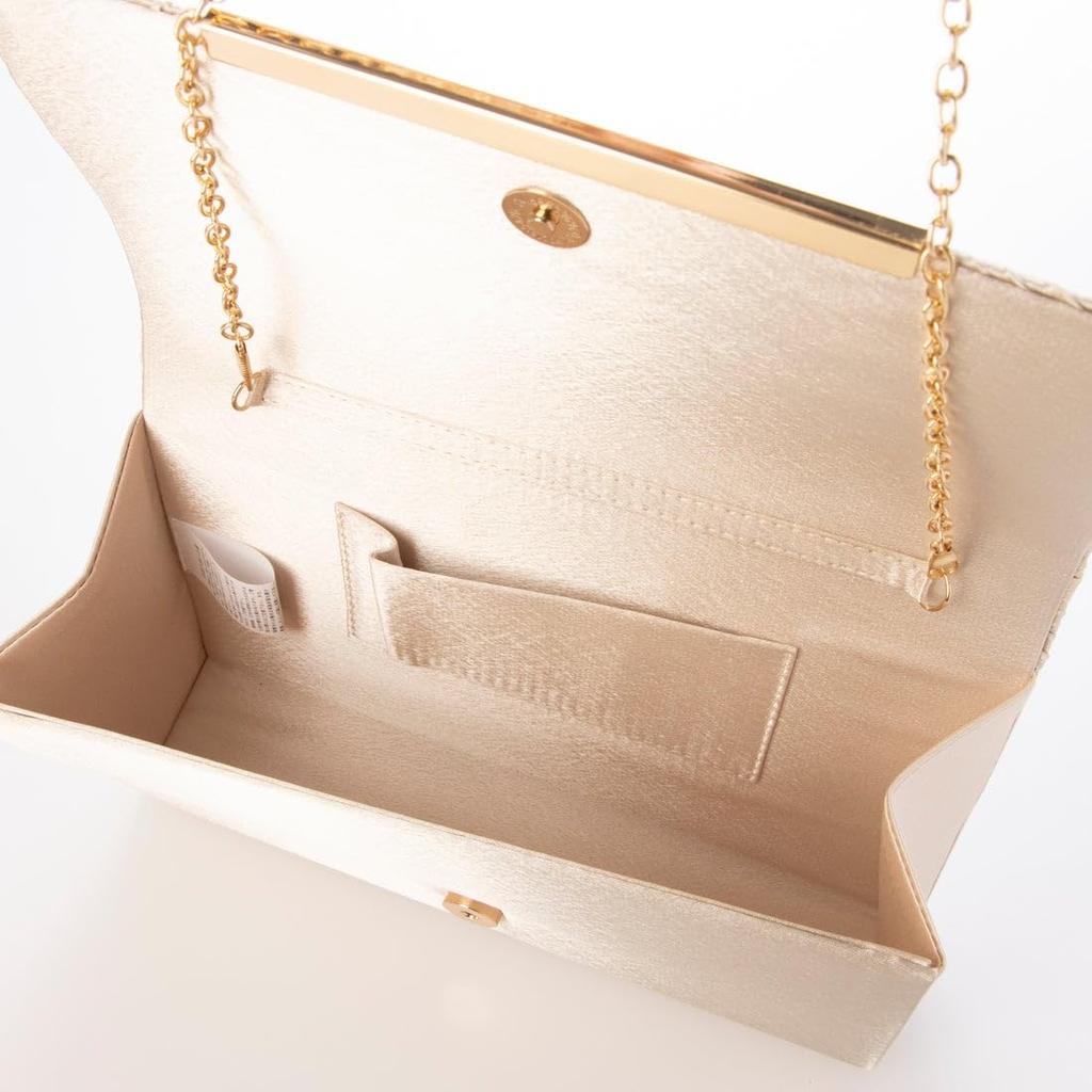 Clutch Bag with Chain Shoulder Strap BE [Kashkash] 11-00-06260 Women's