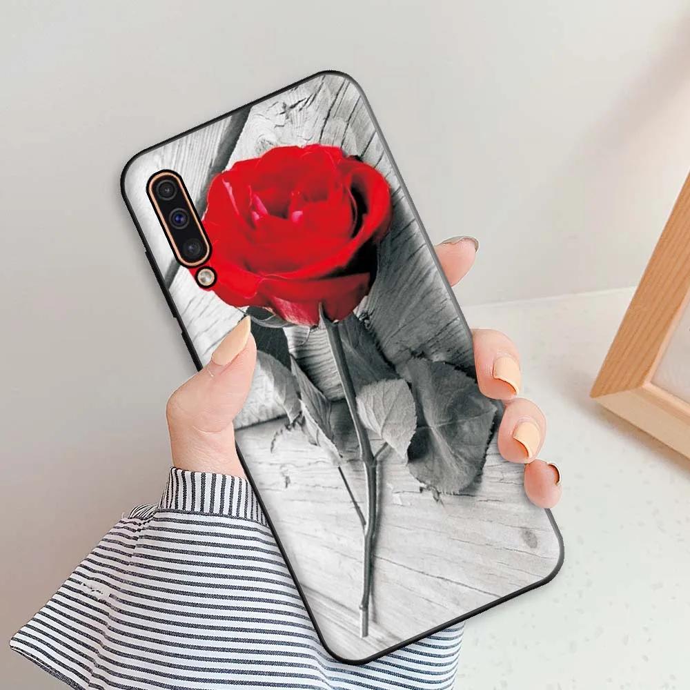 Für Samsung Galaxy A50 Hülle Für Samsung A50s A30s Handyhüllen Für Samsung A50 Blumen Silikon Weiches TPU Fundas A 50 A30 S Bumper