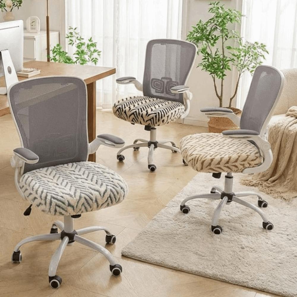 Removable Office Chair Covers Thickened Jacquard Stretch Chair Slipcover  Wedding Party