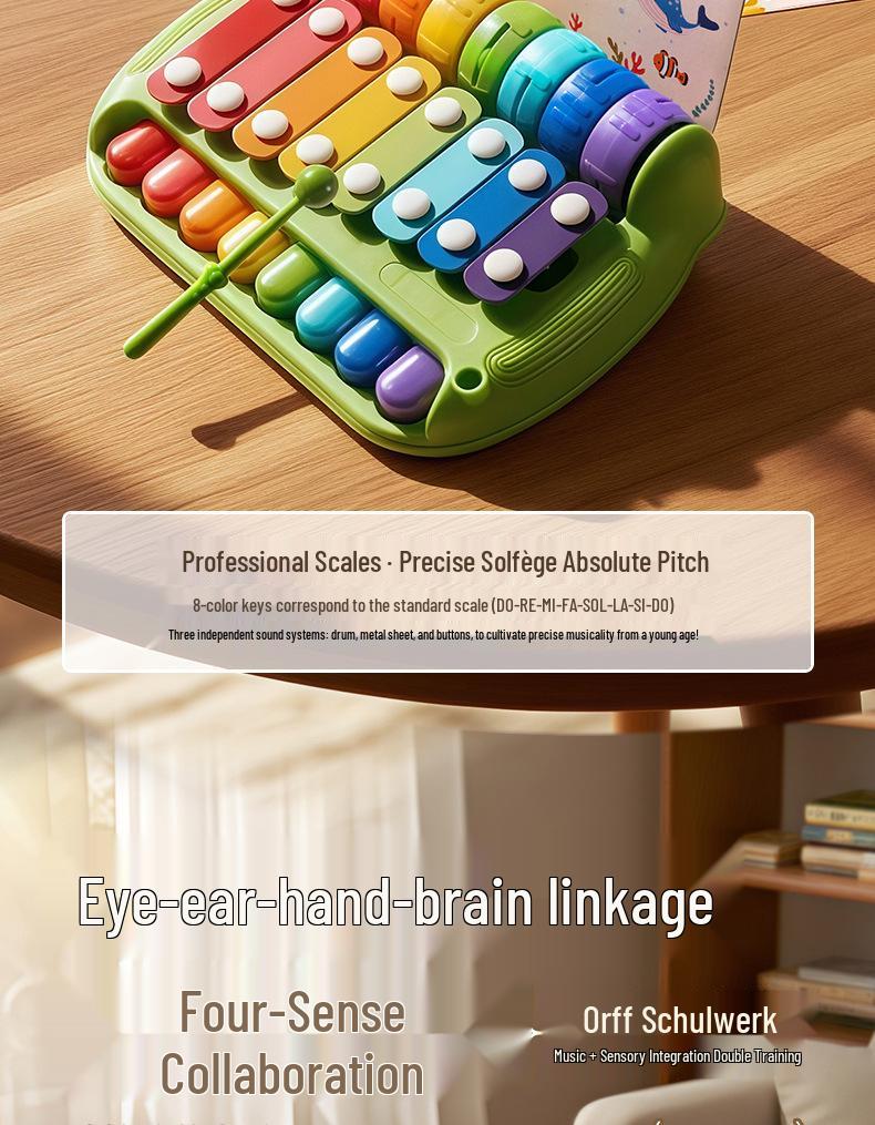 Baby Piano & Music Box: Knock & Play Toy for Infants