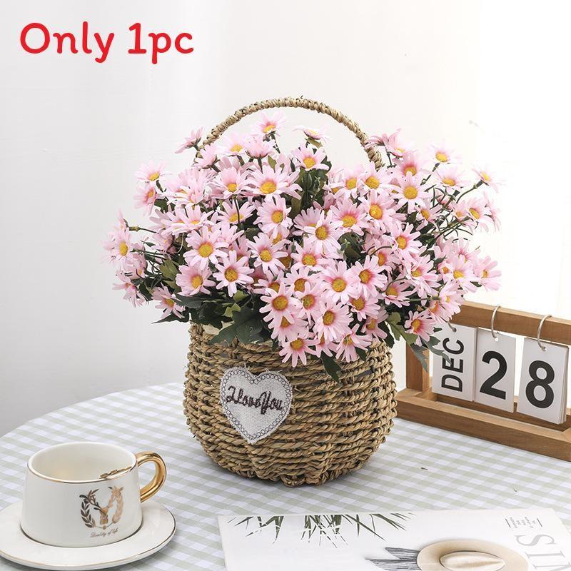 Artificial Silk Chrysanthemum Bouquet For Wedding Decor Home Office Styling