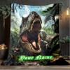 1PC Custom Name Dinosaur Adventure Wild outdooor Flannel blankets Patterns Throw Blanket All-Season Soft Gift for Couch, Bed, Camping gifts