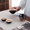 Portable Ceramic and Glass Travel Tea Set
