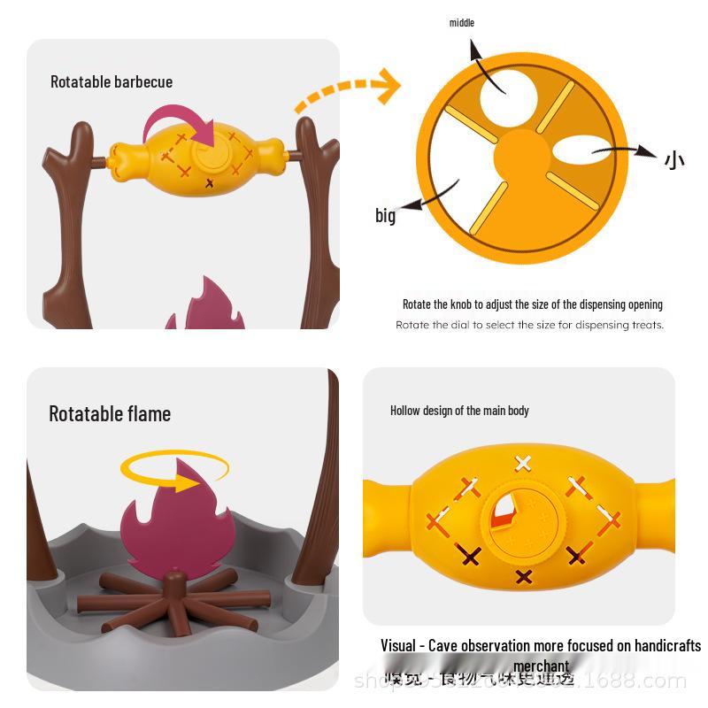 

Вращающаяся жареная куриная ножка игрушка для питомца: Медленная кормушка для кошек и собак