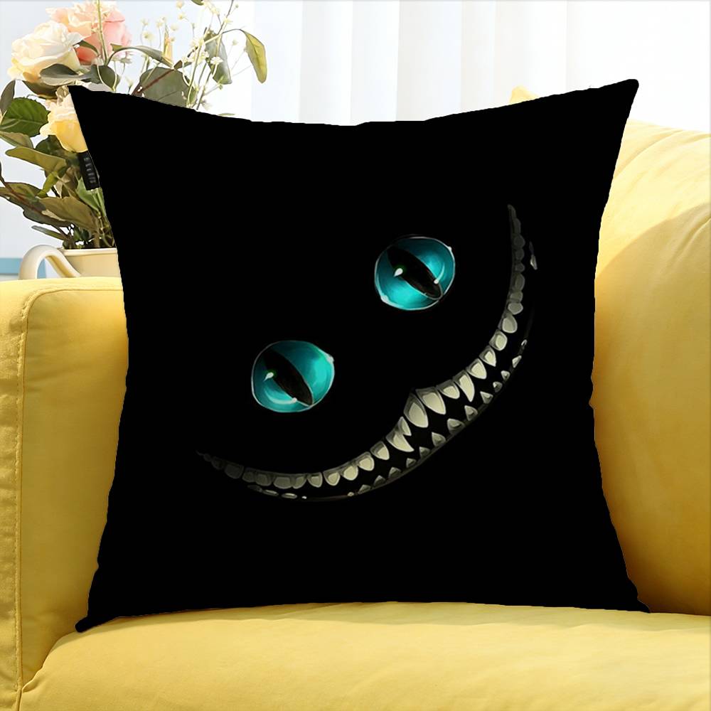 Cool CCheshire CCat Various Sizes Square Pillow Case For Car Home Bedchamber Decor