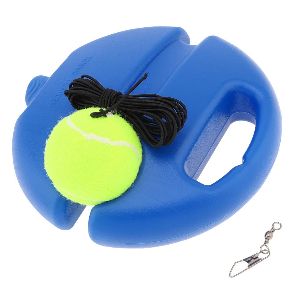 Upgrade the Thickened Elastic Nylon Tennis Trainer and Bouncing Ball Training Equipment, Equipped with One Portable PE Tennis Practice Device