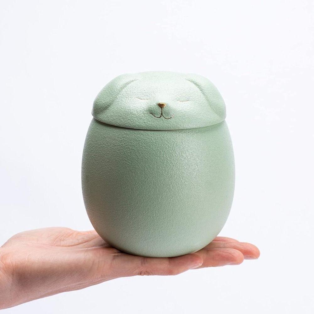 Ceramic Ashes Storage Box 200ml Dog Cat Cremation Urns Funeral Urn for Pets  Desktop Decoration