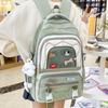 Cute little fresh schoolbag for female junior high school students, high , lightweight and large capacity travel backpack, versatile student backpack.