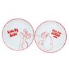 Disney "Lady and the Tramp" Lady & Tramp Pair Plates, 24cm, Tableware Set, Made In Japan, SAN4054