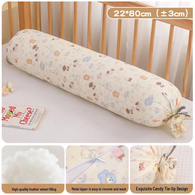 2026 All-Cotton Double Layer Gauze Side Sleeper Pillow - Lumbar, Soothing, Pregnancy, and Support Pillow