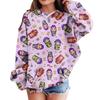 Sweatshirts For Teen Girls Hoodies Long Sleeve Drawstring Pullover Cute Printed Hoodie Top