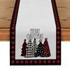 Christmas Table Runner Plaid Seasonal Farmhouse Holiday Table Cloth Home Party Decoration