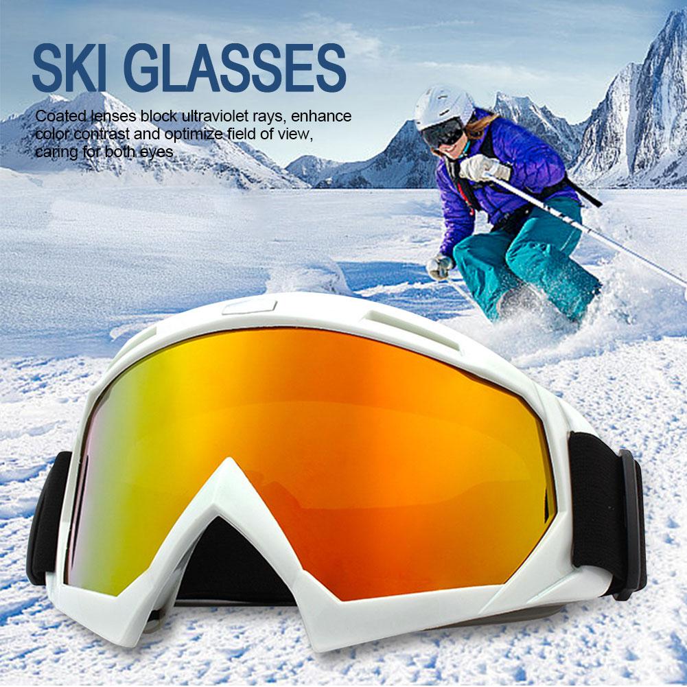 Skiing Eyewear Motorcycle Glasses Windproof Cycling Sun Anti-Fog Protective Goggles UV Protection for Winter Outdoor Sport