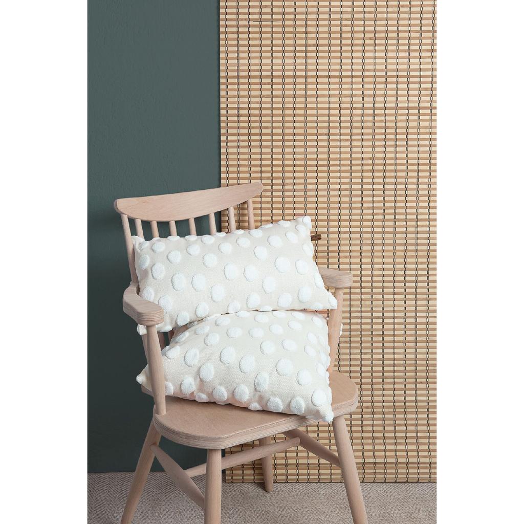 Bohemian Special Design Punch Pattern Decorative Throw Pillow Cover Point Ecru