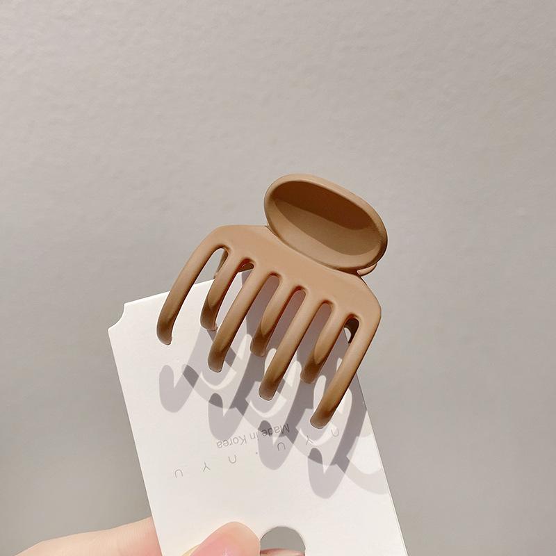 Massive schwarze matte große Haarklammern aus Acryl, Haarnadeln, Hai-Clip, Haarspange, Krabben-Haarspangen, Kopfbedeckung für Frauen, Haar-Accessoires