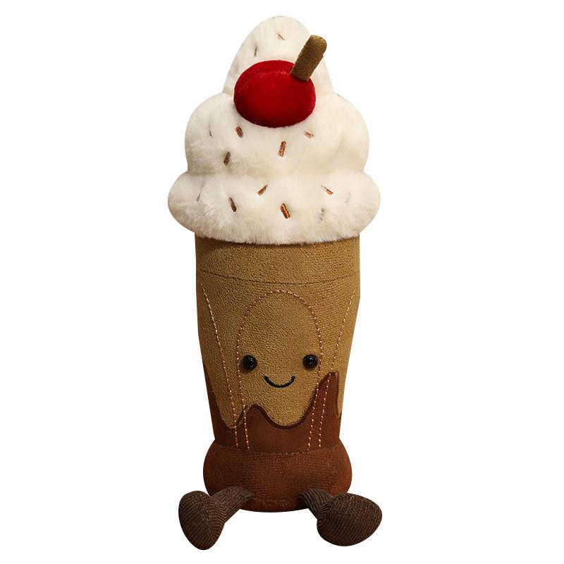 Cute Milk Tea Cup Plush Toy With Pp Cotton Filling For Kids And Collectors