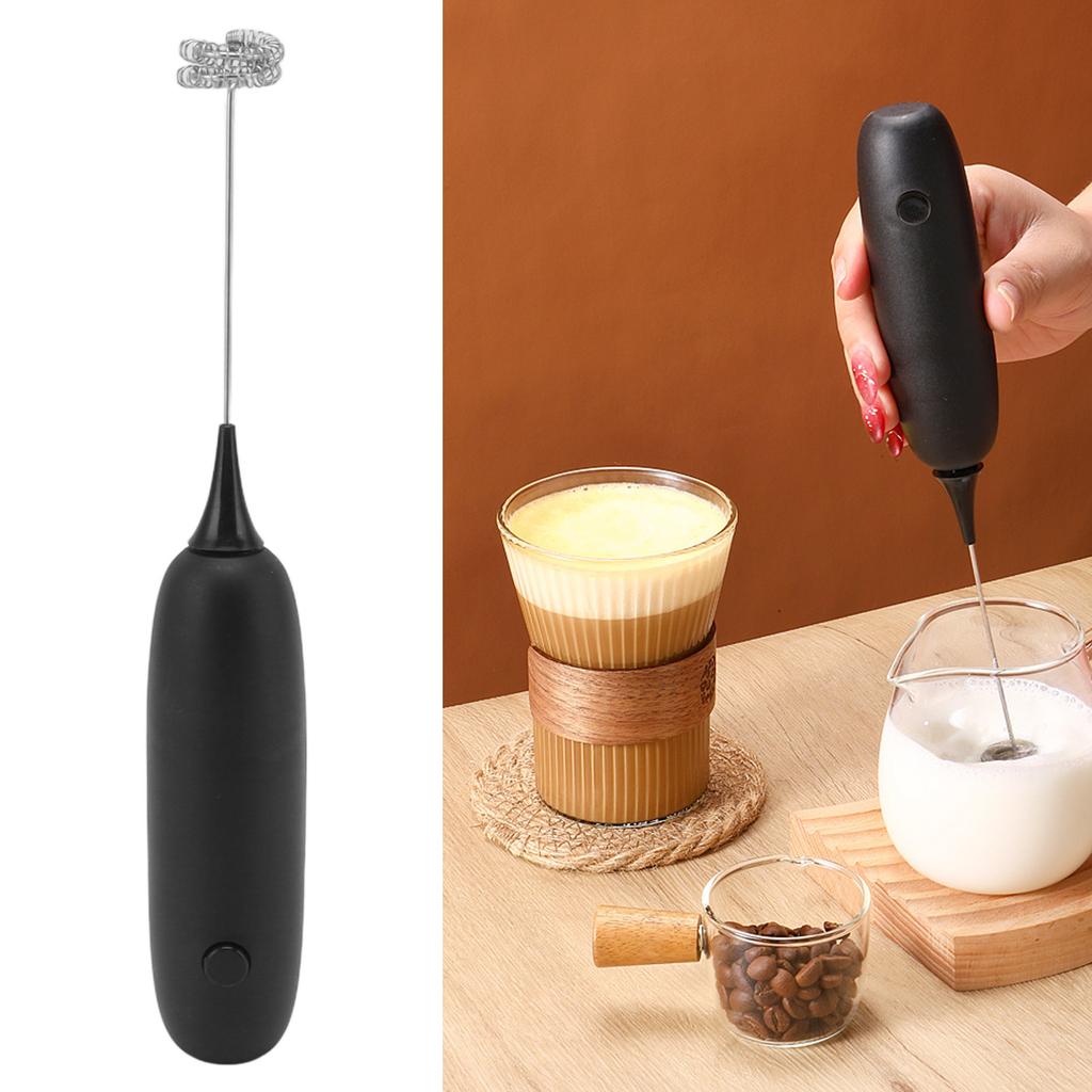 Handheld Frother Strong Power Mute Low Noise 9500 RPM Battery Operated Foam Maker Baking Tool Cordless for Household Kitchen
