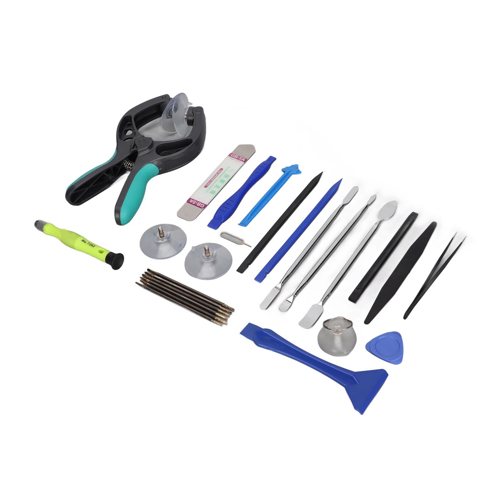 

Набор для ремонта экрана телефона 23 в 1 Эргономичный дизайн Противоскользящий Прочный Набор инструментов для вскрытия экрана для