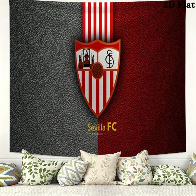 Sevilla FC Wall Tapestry Aesthetic Wall Hanging Printed Fabric Blanket Decorative Tapestries for Bedroom Living Room Home Decor