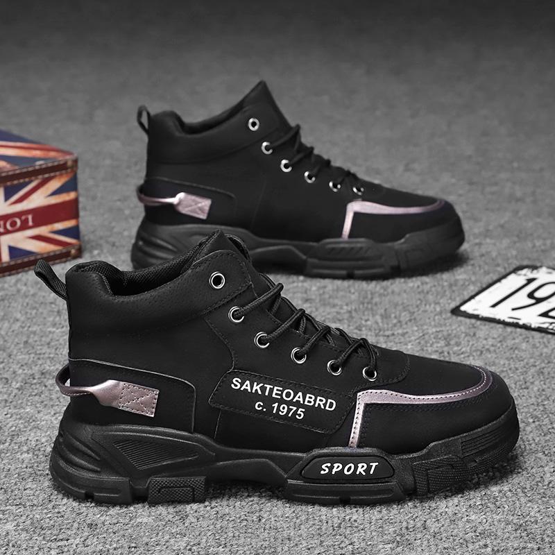 2025 New Autumn Winter Mens Shoes Fashion Outdoor Desert Shoes for Men Fashion Motorcycle Men High Top Ankle Boots Botas Hombre