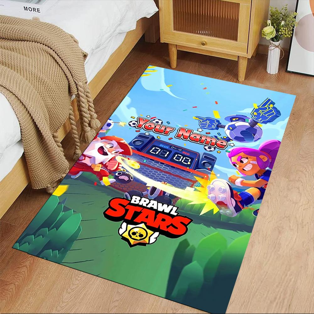 Supercell Personalized Name Carpet Perfect for Bedrooms Outdoor Decorate room Hallway Antislip Carpet Office home decor