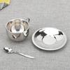 Milan Double-Wall 304 Stainless Steel Coffee Cup Set
