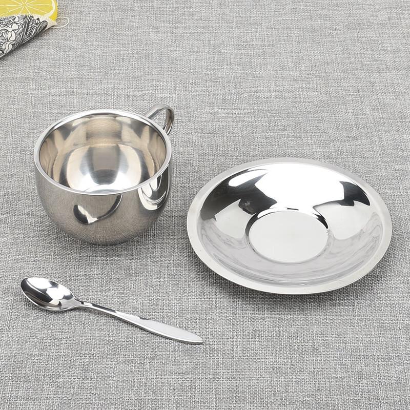 Milan Double-Wall 304 Stainless Steel Coffee Cup Set