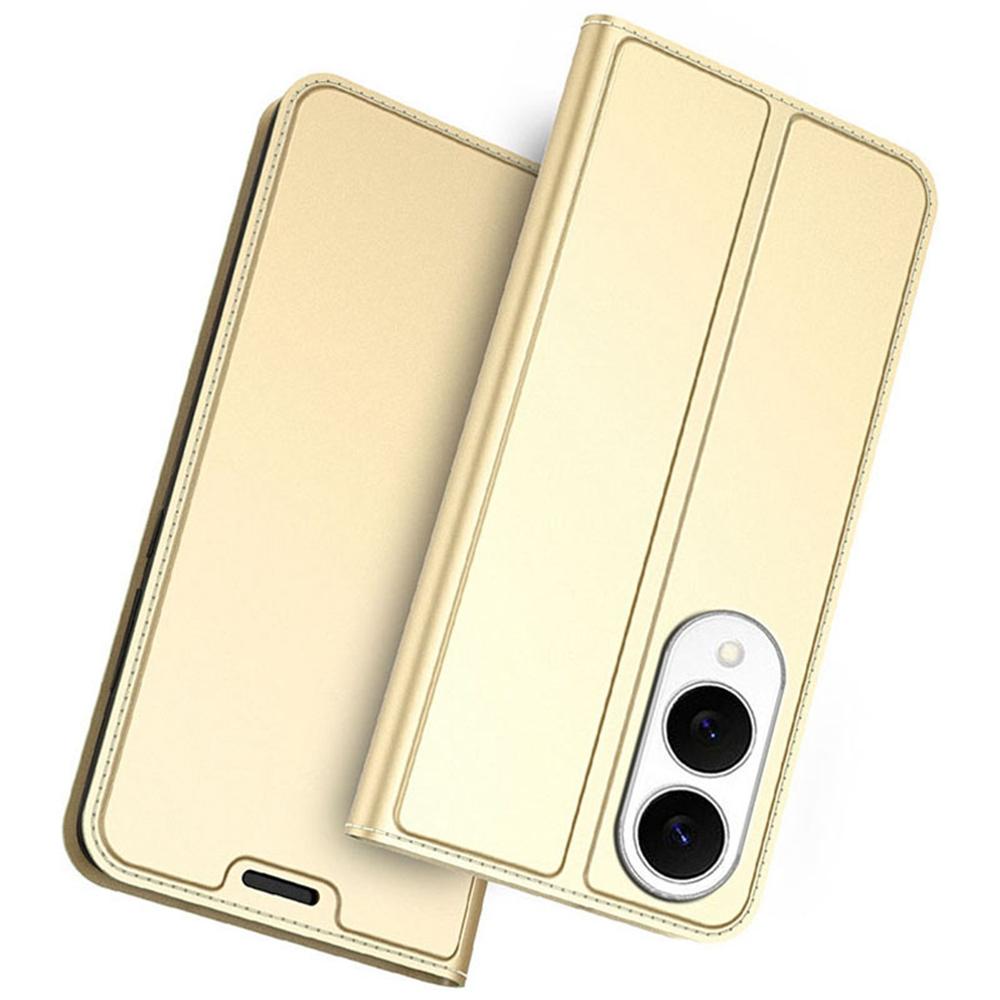 For Samsung Galaxy S25 Edge Case PU Leather Phone Cover with Card Holder Stand