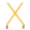 Lettera Inglese Filamento Cob Led Filamento Dc3V Candela Edison Giallo Diodi Luce Decorativa per Feste Accessori Fai da Te