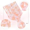 Hair Picks for Curly Hair Wide Tooth Hairs Picks for Women Pink Long Tooth Hairs Comb for Long Thick Curly Detangling Lifting Combs for Anti Static