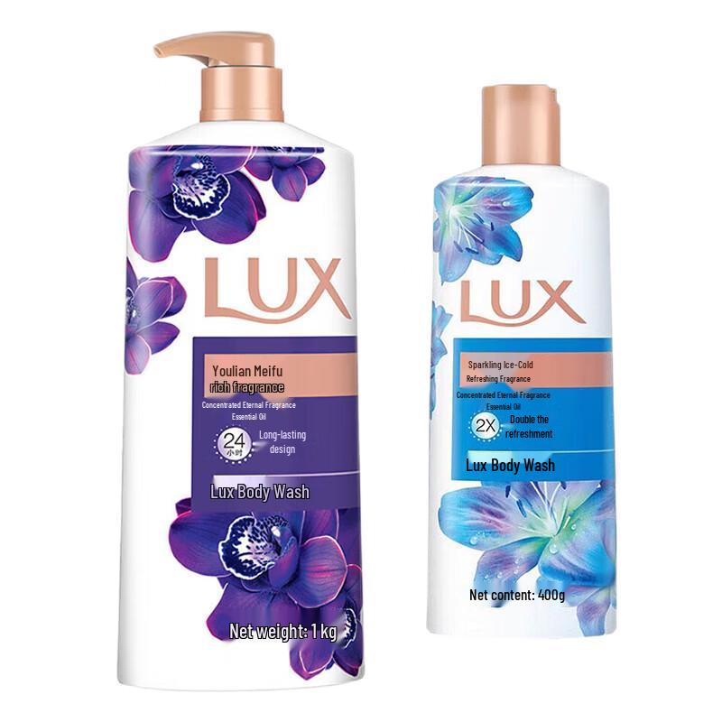 

LUX Enchanting Lotus Shower Gel & Shimmering Ice Cool Shower Milk Bundle