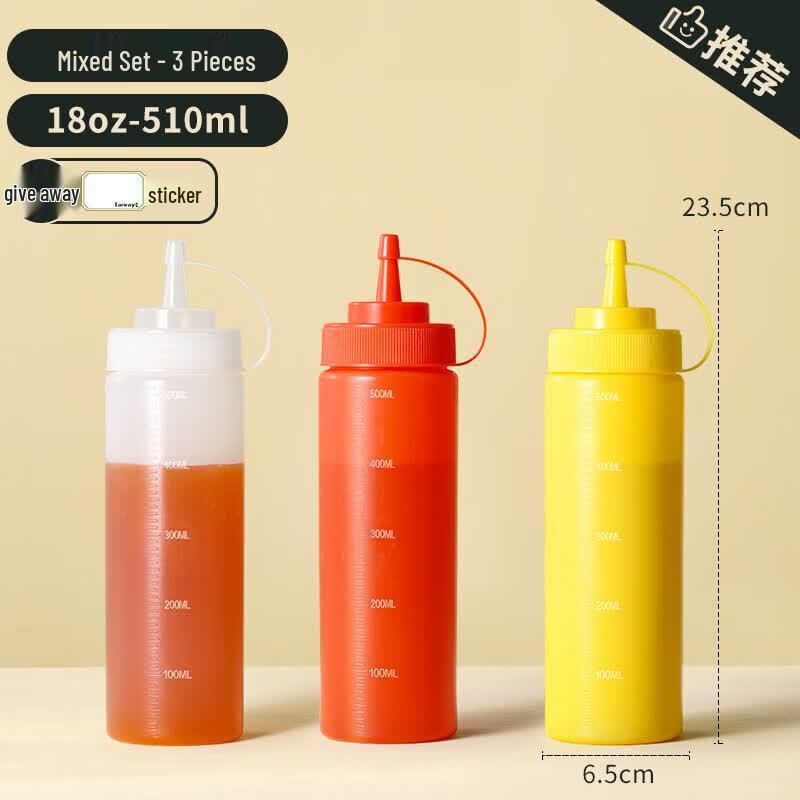 ZISIZ Plastic Squeeze Bottle