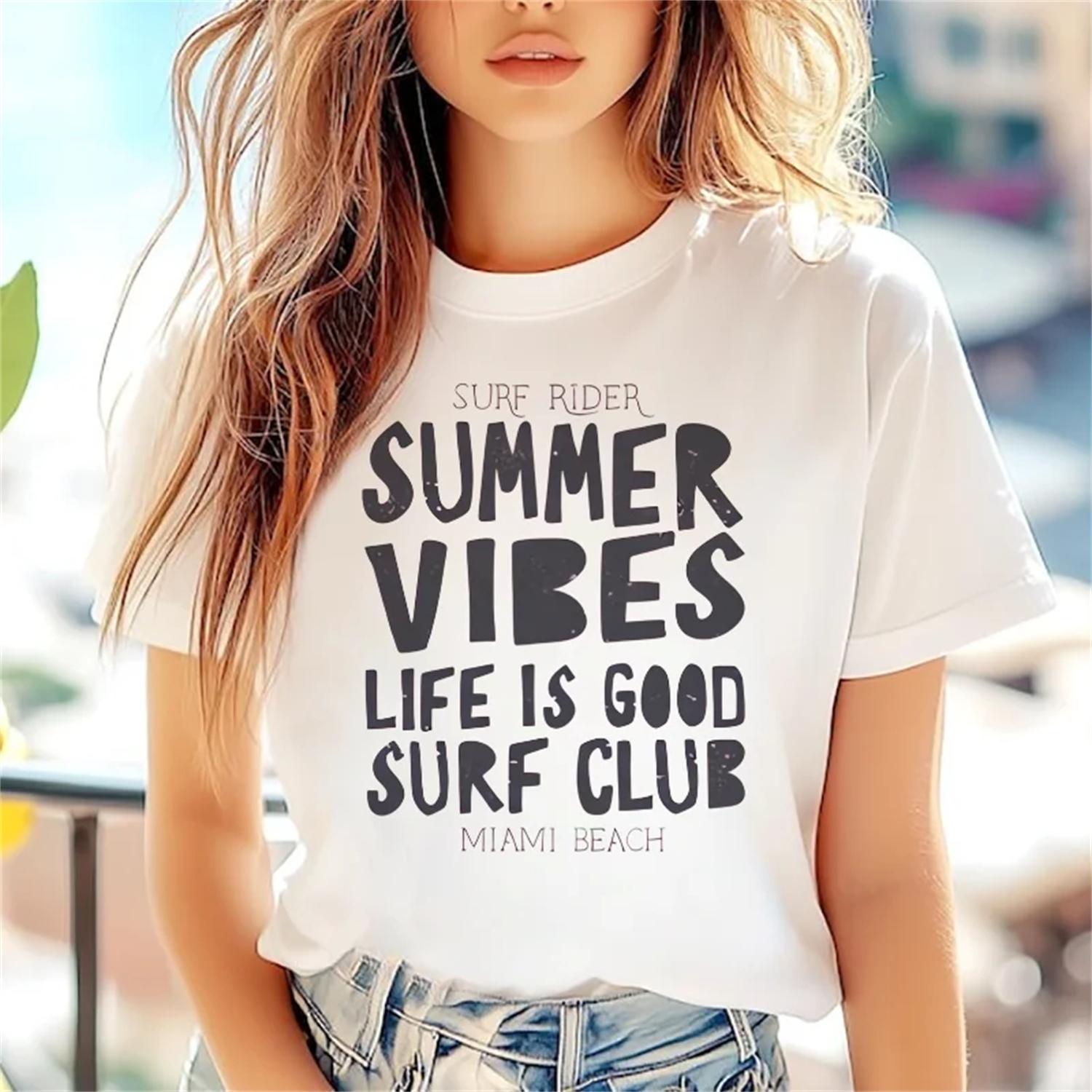 

Pattern Cartoon Summer Letter Short Sleeved T-Shirt Casual Simple Style Regular O-Neck Retro Style Top Clothing Women s T-Shirt XXXXXL білий