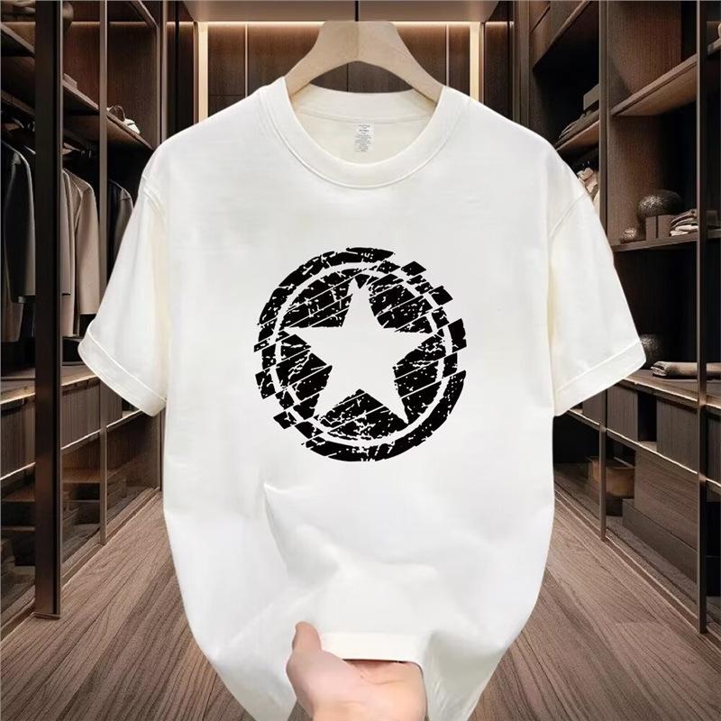 Stylish Unisexs Tshirt 100 Cotton Printed Graphic Loose Fit Versatile Minimalist Casual And Comfortable