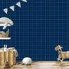 Blue Checkered Wallpaper for Living Room and Bedroom 50x1000
