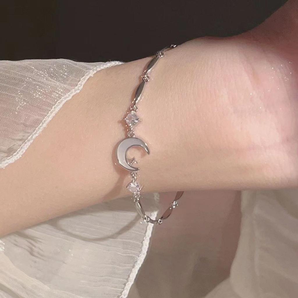 New Trend Small Round Pearl Bracelets Exquisite Pink Opal Heart Adjustable Bracelets for Women Jewelry Birthday Gifts