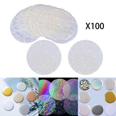 100Pcs Film 7cm Button Making Supplies for DIY Presents