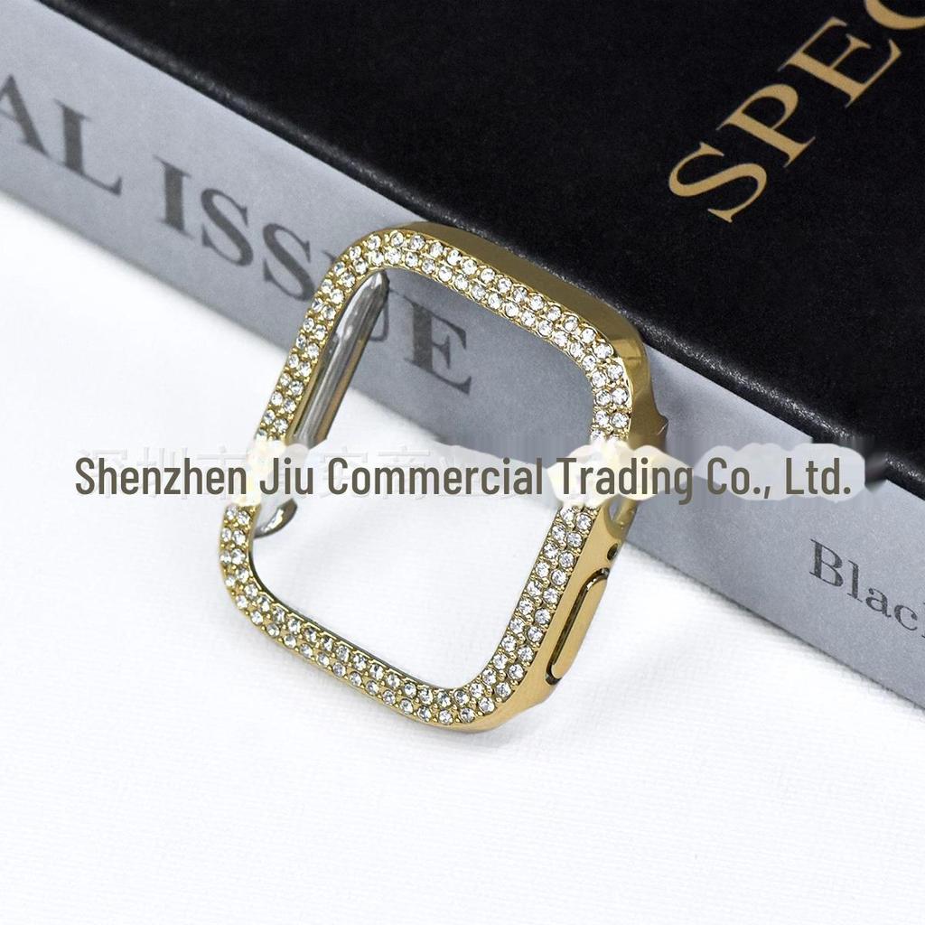 Koperta 46 mm z diamentami do zegarka Apple Watch Series 3-10