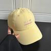 Cute Butterfly Embroidered Cotton Baseball Cap With Wide Brim For Sunblock And Daily Wear