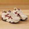 Fleece sports Forrest Gump shoes women's 2025 new versatile student running foreign style white shoes trendy warm casual shoes