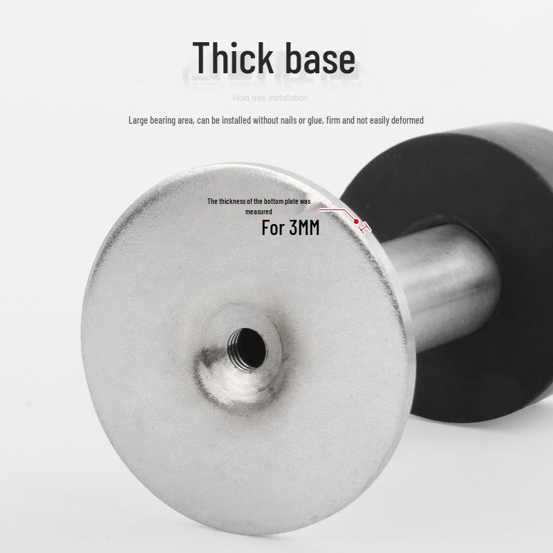 Stainless Steel Wall/Floor Mount Anti-Collision Door Stopper with Thickened Base