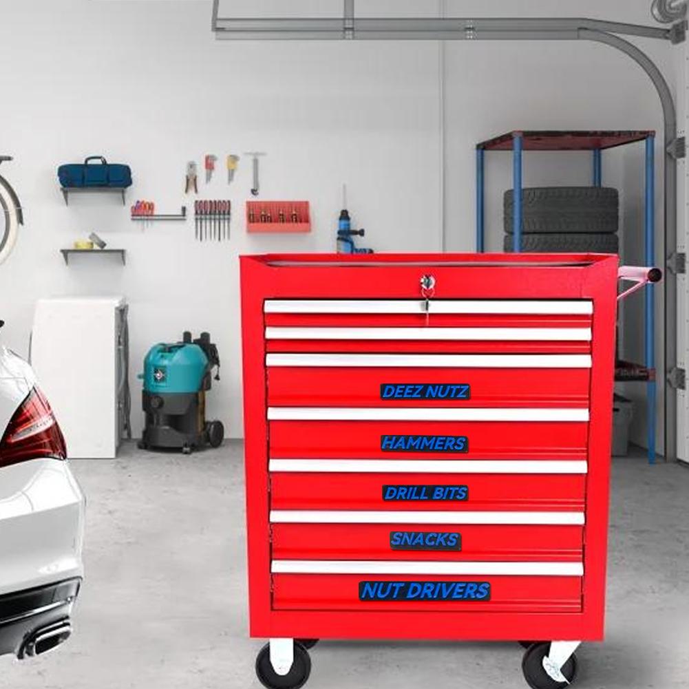 23PCS Magnetic 3D 3D Magnetic Tool Box Organizer Labels Easy To Read Printing Mini Reusable Toolbox Drawers Organization Labels