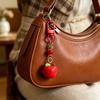 Keychain 3D Fruit Shape Keychain Pendant Red Green Fruit Charm Key Holder Mobile Phone Bag Hanging Ornament