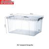 Transparent Portable Storage Box with Lid
