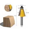 1/3pc 8MM Shank Chamfer Router Bit 15 22.5 30 Degree Milling Cutter for Wood Machine