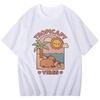 Funny Capybara Printed T Shirt Men Women Vintage Summer Short Sleeve T-shirt 90s Gothic Tshirt Casual EU Size Tees Tops Clothes