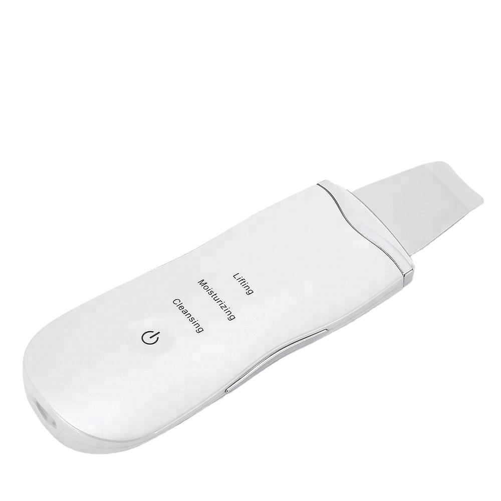Ultrasonic Face Spatula Skin Scrubber Deep Facial Cleansing Blackhead Remover Pore Cleaner Exfoliator for Home Salon